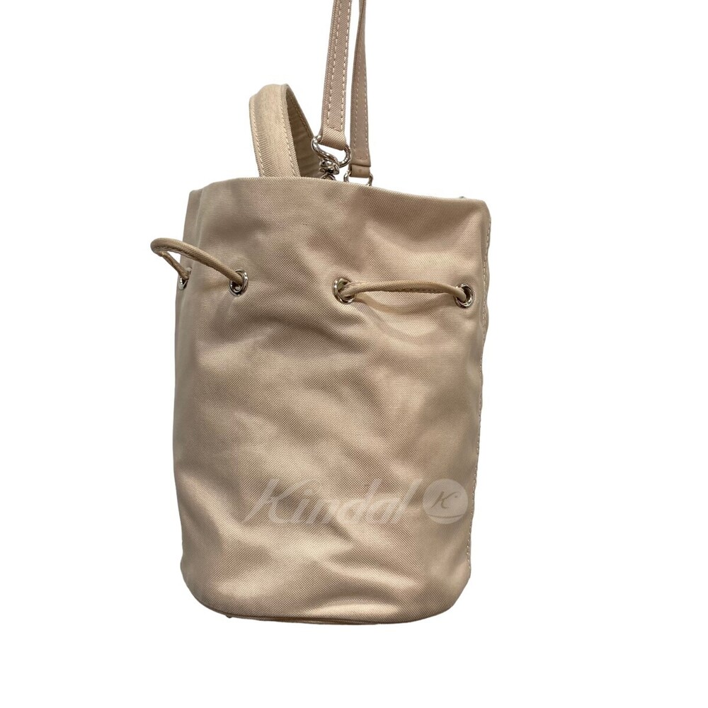 Balenciaga WHEEL Wheel Drawstring Bucket Bag Beige - Picture 6 of 9